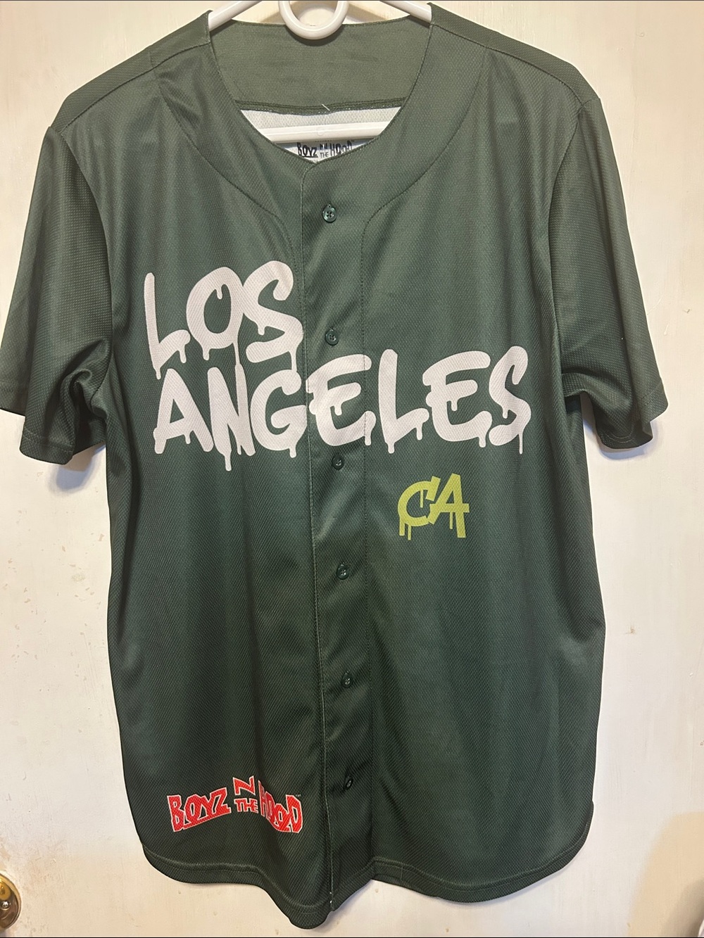 Hybrid Apparel BOYZ N THE HOOD Short Sleeve Jersey with Los Angeles Graphics